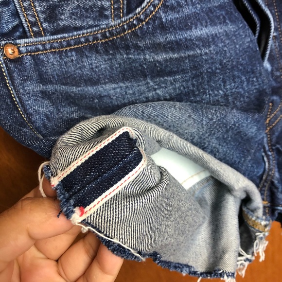 501 Premium Levi’s Shorts Selvedge Big E - Picture 7 of 7